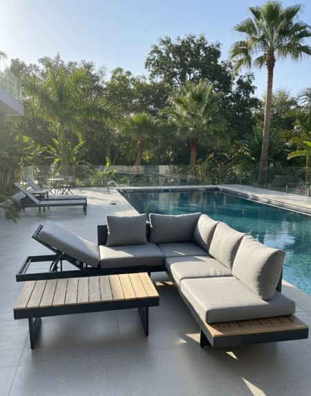 جلسة خارجية ألمنيوم