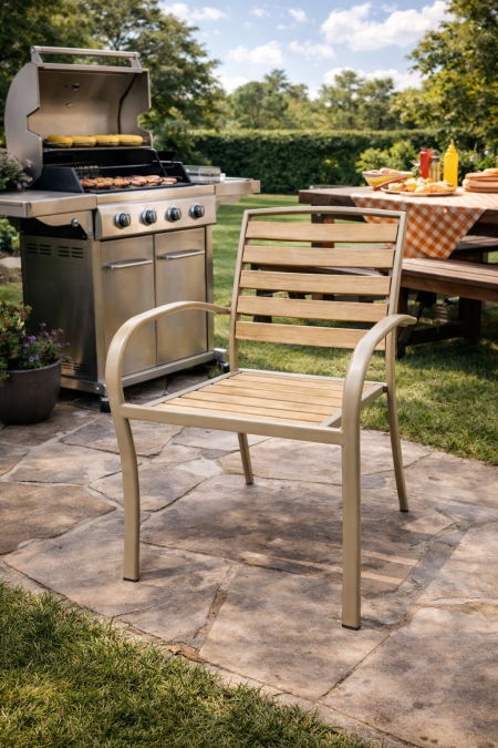 كرسي (Galvanized, Wood)