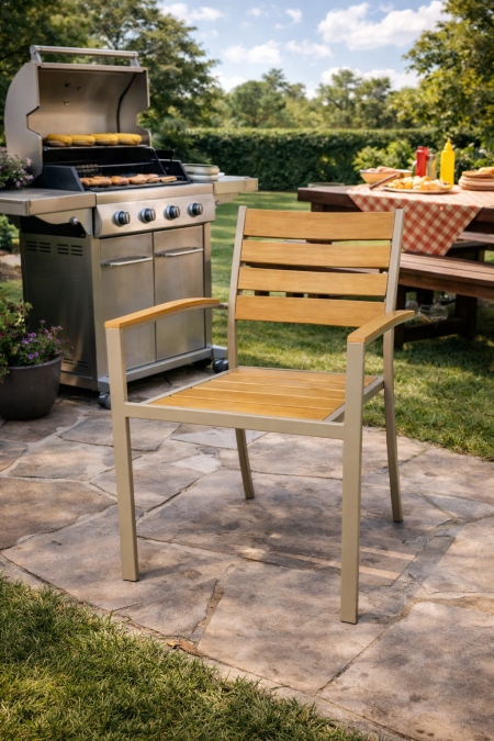 كرسي (Galvanized, Wood)