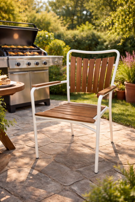 كرسي (Galvanized, Wood)