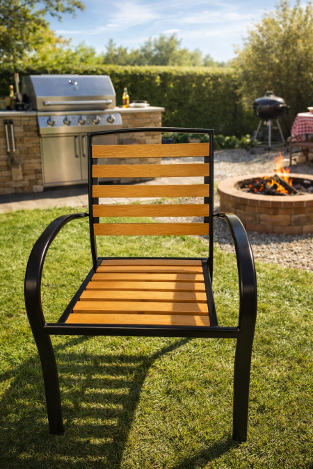 كرسي (Galvanized, Wood)