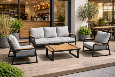 جلسة ألمنيوم خارجية (Outdoor aluminum seating)