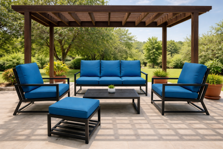 جلسة ألمنيوم خارجية (Outdoor aluminum seating)