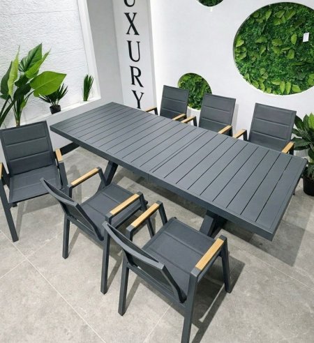 طاولة طعام قابلة للتوسيع (Aluminum)