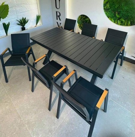 طاولة طعام قابلة للتوسيع (Aluminum)