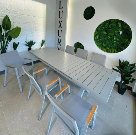 طاولة طعام قابلة للتوسيع (Aluminum)