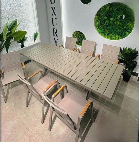 طاولة طعام قابلة للتوسيع (Aluminum)